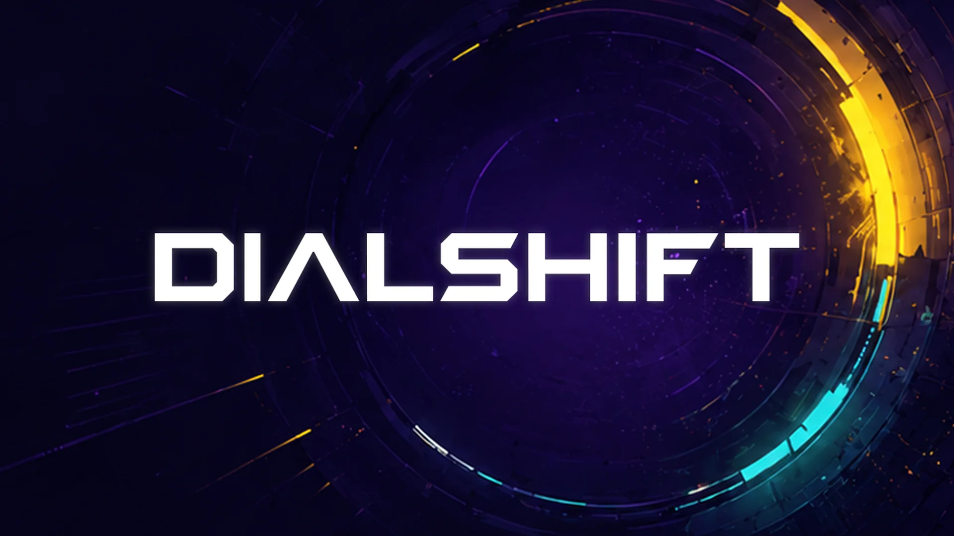 Dialshift Key Art mit einem leuchtenden Ring und dem Dialshift-Logo